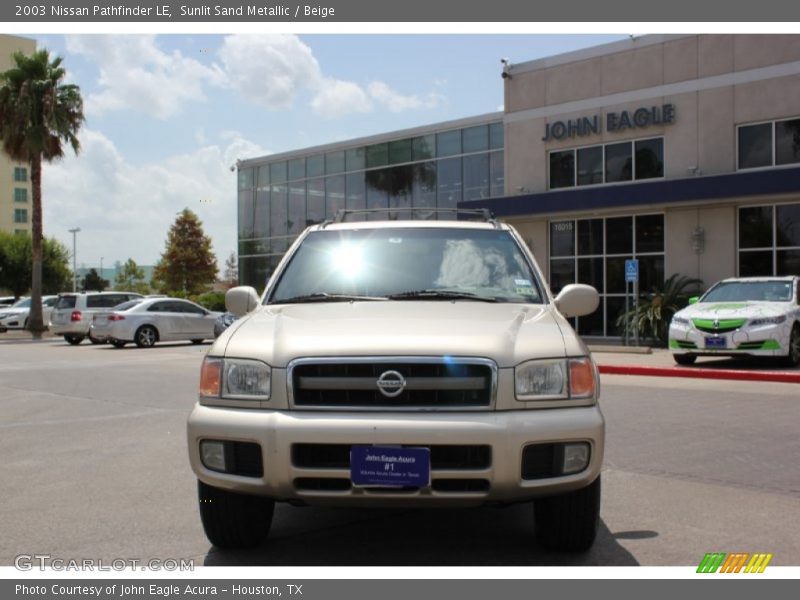 Sunlit Sand Metallic / Beige 2003 Nissan Pathfinder LE