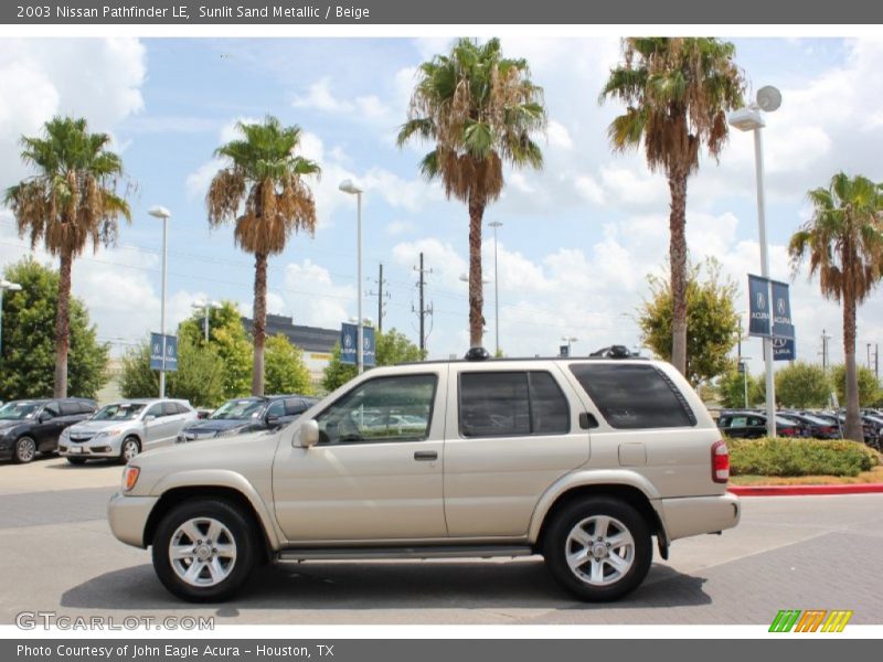Sunlit Sand Metallic / Beige 2003 Nissan Pathfinder LE