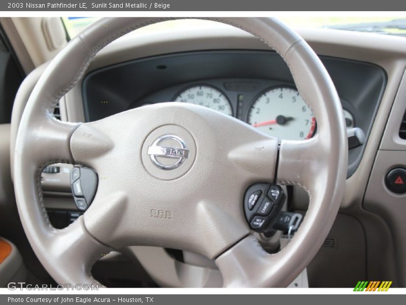 Sunlit Sand Metallic / Beige 2003 Nissan Pathfinder LE