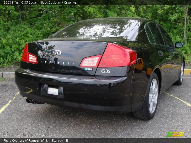 Black Obsidian / Graphite 2003 Infiniti G 35 Sedan