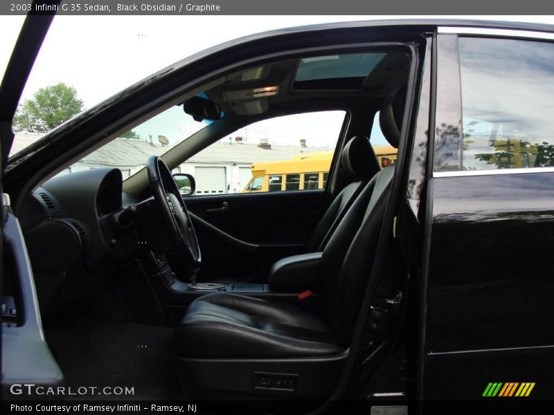 Black Obsidian / Graphite 2003 Infiniti G 35 Sedan
