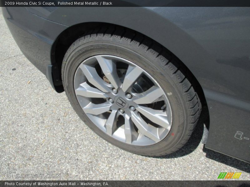 Polished Metal Metallic / Black 2009 Honda Civic Si Coupe