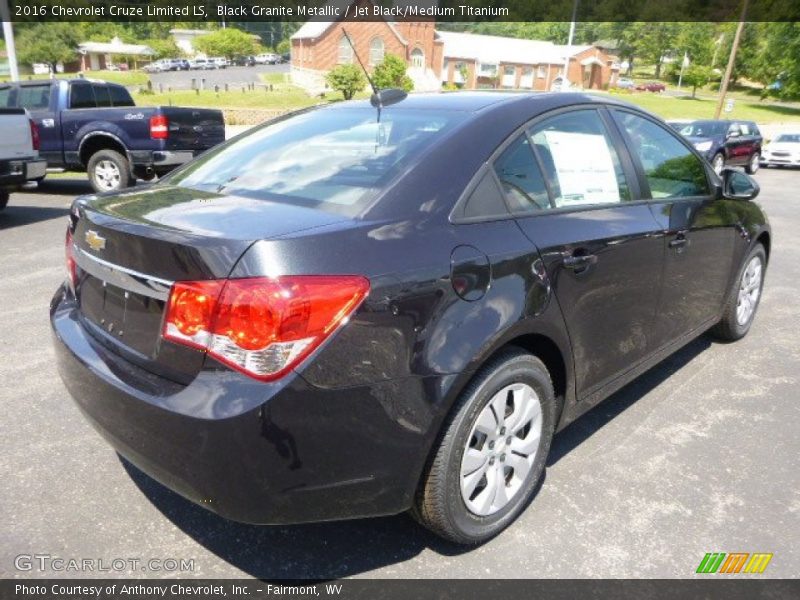Black Granite Metallic / Jet Black/Medium Titanium 2016 Chevrolet Cruze Limited LS