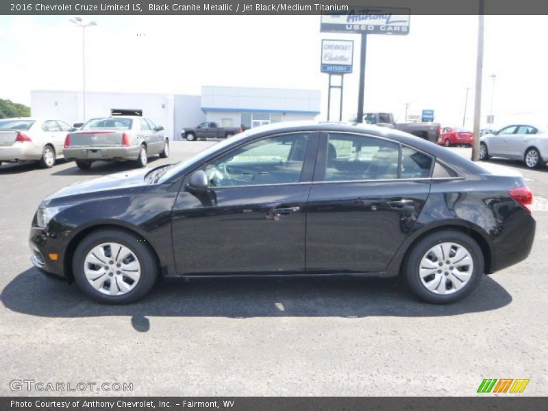 Black Granite Metallic / Jet Black/Medium Titanium 2016 Chevrolet Cruze Limited LS