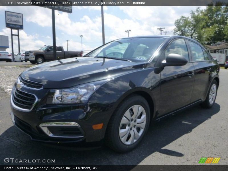 Black Granite Metallic / Jet Black/Medium Titanium 2016 Chevrolet Cruze Limited LS