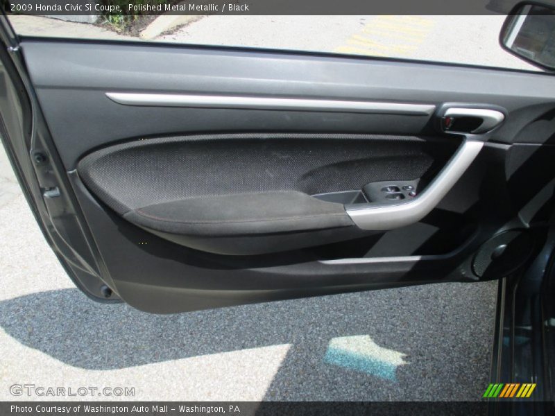 Polished Metal Metallic / Black 2009 Honda Civic Si Coupe