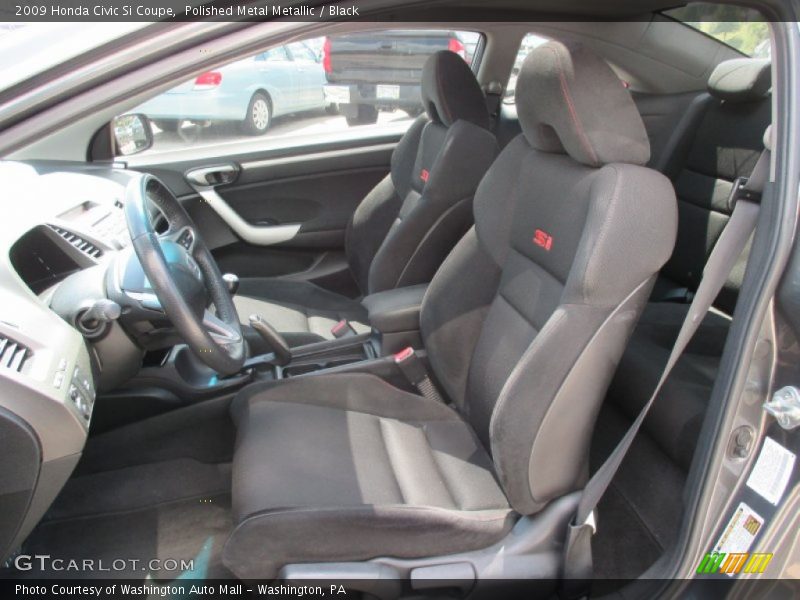 Polished Metal Metallic / Black 2009 Honda Civic Si Coupe