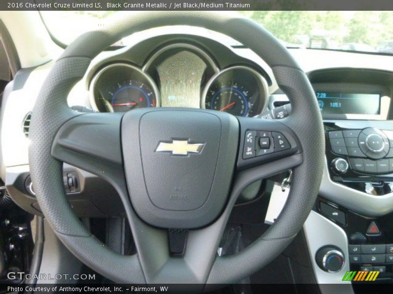 Black Granite Metallic / Jet Black/Medium Titanium 2016 Chevrolet Cruze Limited LS