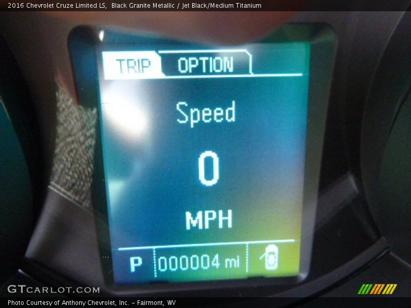 Black Granite Metallic / Jet Black/Medium Titanium 2016 Chevrolet Cruze Limited LS