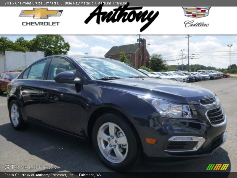 Blue Ray Metallic / Medium Titanium 2016 Chevrolet Cruze Limited LT