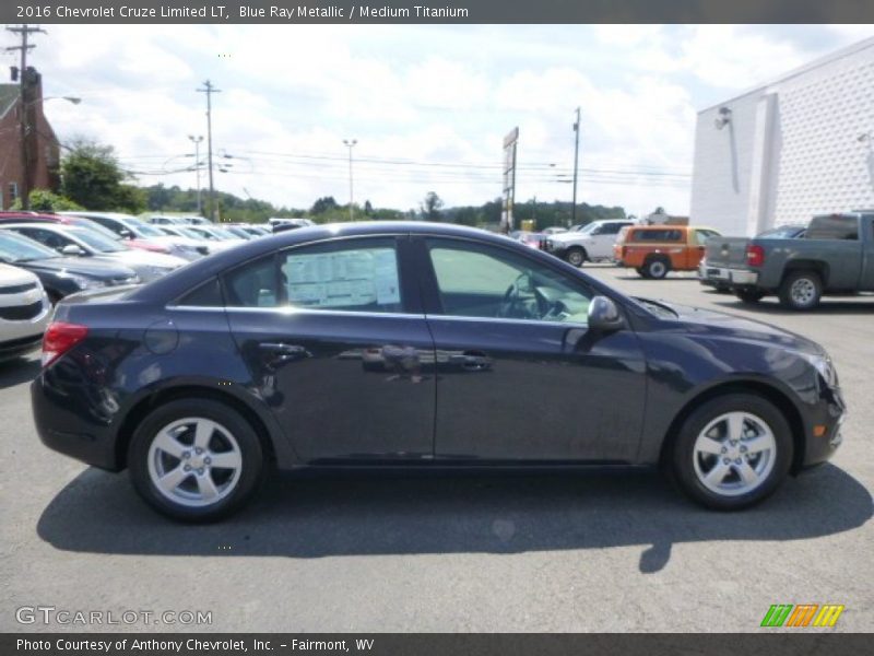 Blue Ray Metallic / Medium Titanium 2016 Chevrolet Cruze Limited LT