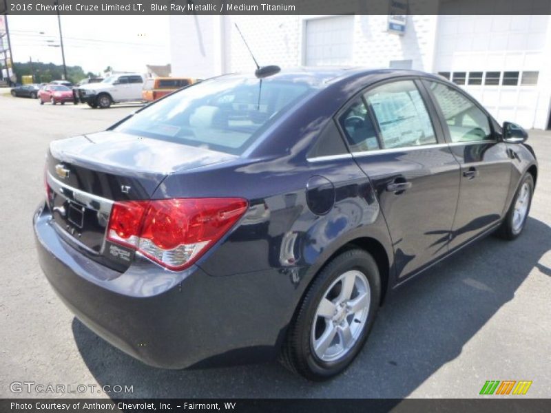 Blue Ray Metallic / Medium Titanium 2016 Chevrolet Cruze Limited LT