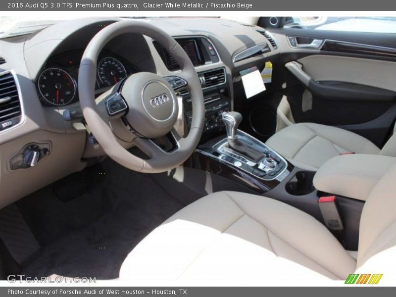 Glacier White Metallic / Pistachio Beige 2016 Audi Q5 3.0 TFSI Premium Plus quattro