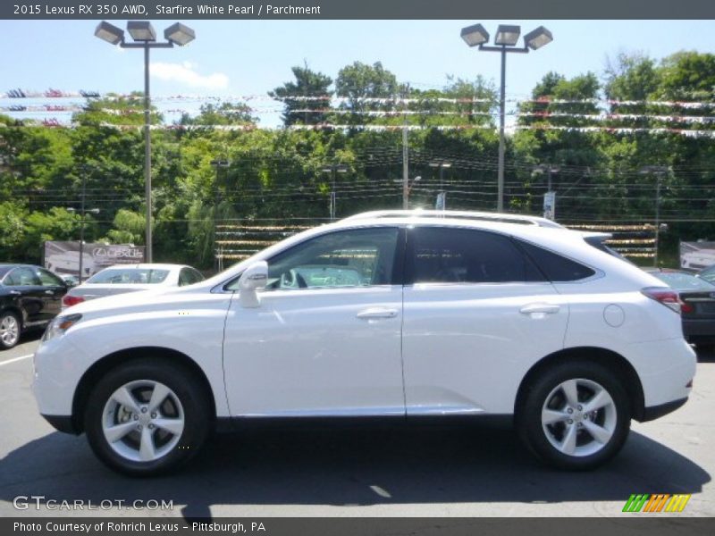 Starfire White Pearl / Parchment 2015 Lexus RX 350 AWD
