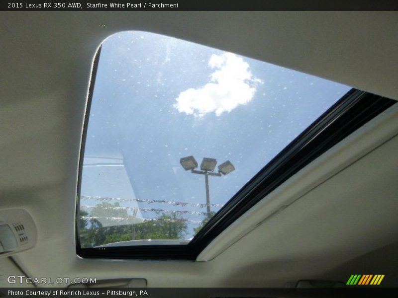 Starfire White Pearl / Parchment 2015 Lexus RX 350 AWD