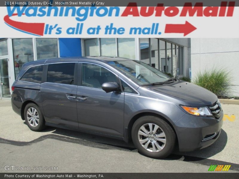 Modern Steel Metallic / Gray 2014 Honda Odyssey EX-L