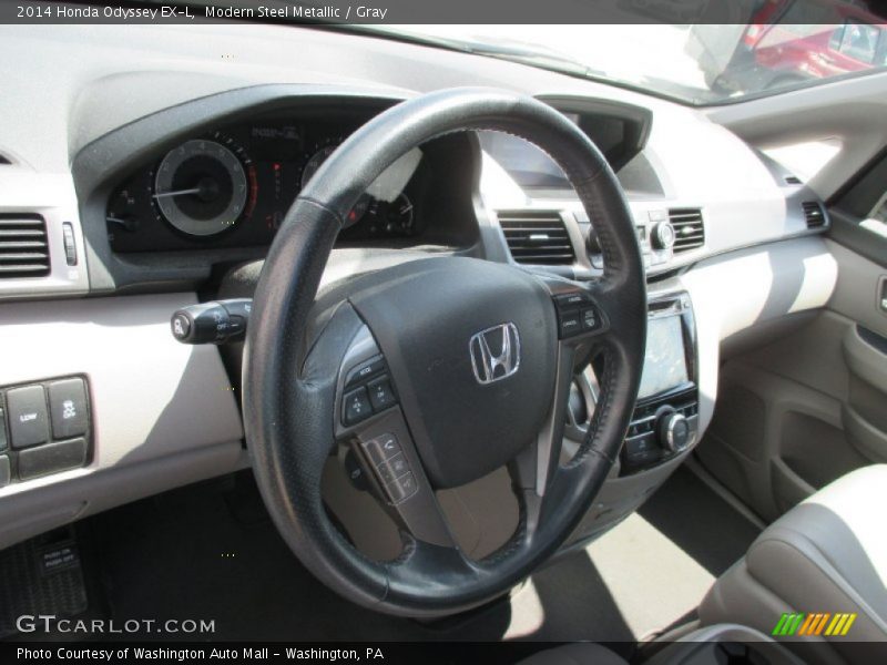Modern Steel Metallic / Gray 2014 Honda Odyssey EX-L