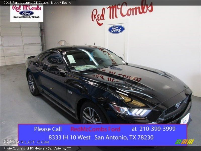 Black / Ebony 2015 Ford Mustang GT Coupe
