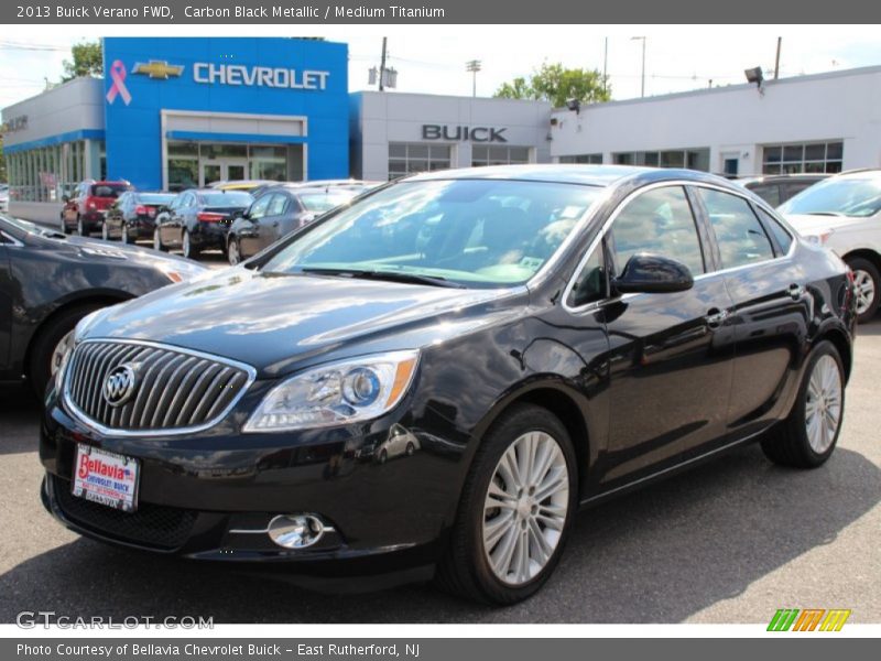 Carbon Black Metallic / Medium Titanium 2013 Buick Verano FWD