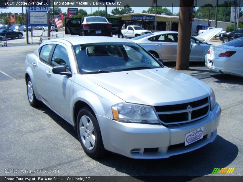 Bright Silver Metallic / Dark Slate Gray 2010 Dodge Avenger SXT