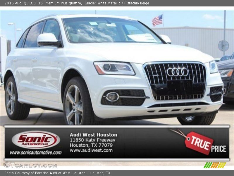 Glacier White Metallic / Pistachio Beige 2016 Audi Q5 3.0 TFSI Premium Plus quattro