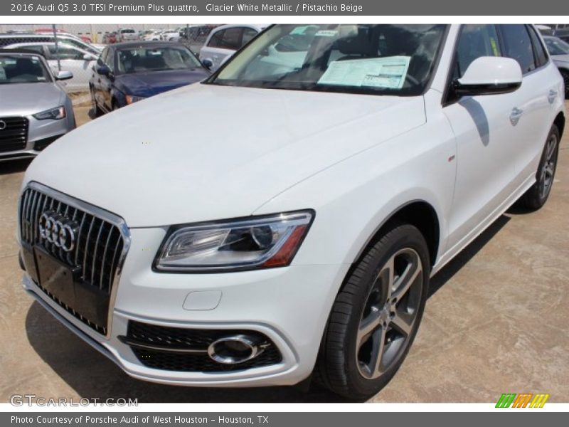 Glacier White Metallic / Pistachio Beige 2016 Audi Q5 3.0 TFSI Premium Plus quattro