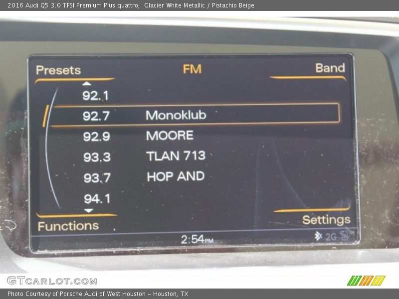 Glacier White Metallic / Pistachio Beige 2016 Audi Q5 3.0 TFSI Premium Plus quattro