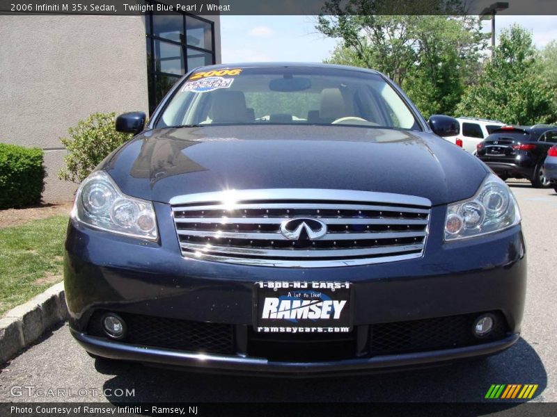 Twilight Blue Pearl / Wheat 2006 Infiniti M 35x Sedan