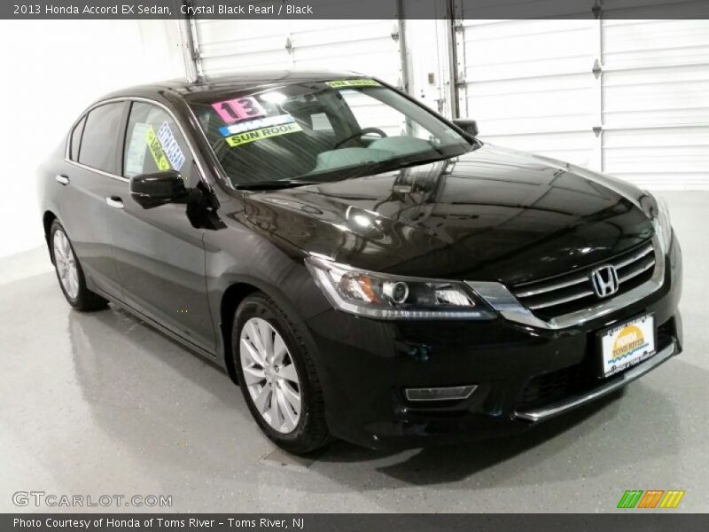 Crystal Black Pearl / Black 2013 Honda Accord EX Sedan