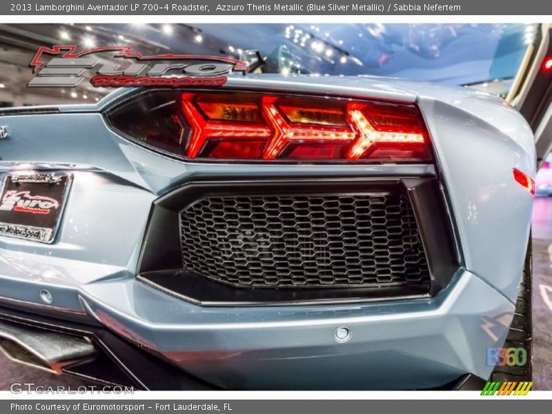 Azzuro Thetis Metallic (Blue Silver Metallic) / Sabbia Nefertem 2013 Lamborghini Aventador LP 700-4 Roadster