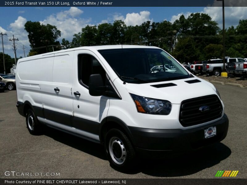 Oxford White / Pewter 2015 Ford Transit Van 150 LR Long