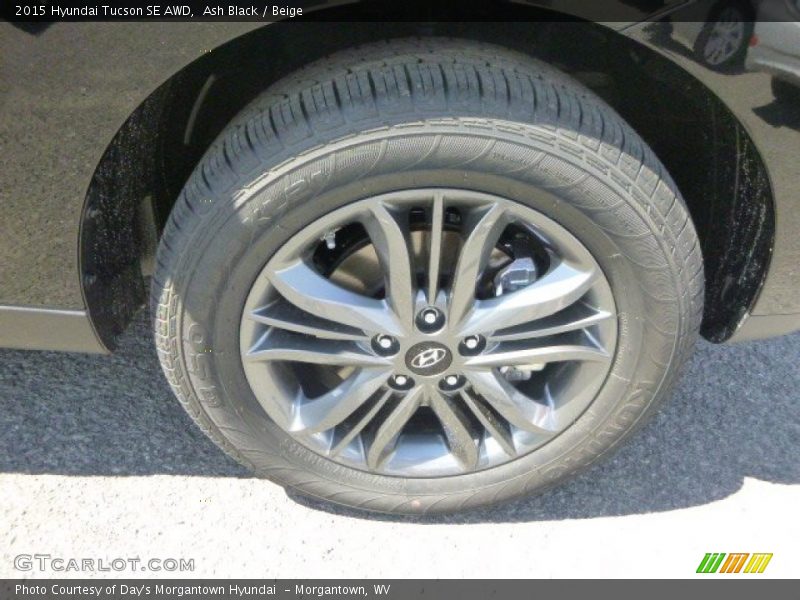 Ash Black / Beige 2015 Hyundai Tucson SE AWD