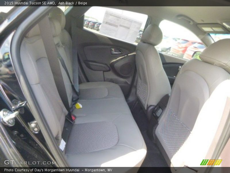 Ash Black / Beige 2015 Hyundai Tucson SE AWD