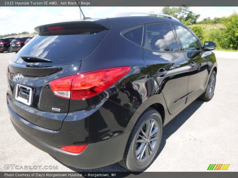 Ash Black / Beige 2015 Hyundai Tucson SE AWD