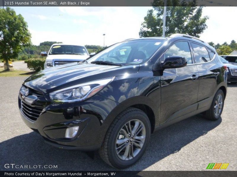 Ash Black / Beige 2015 Hyundai Tucson SE AWD