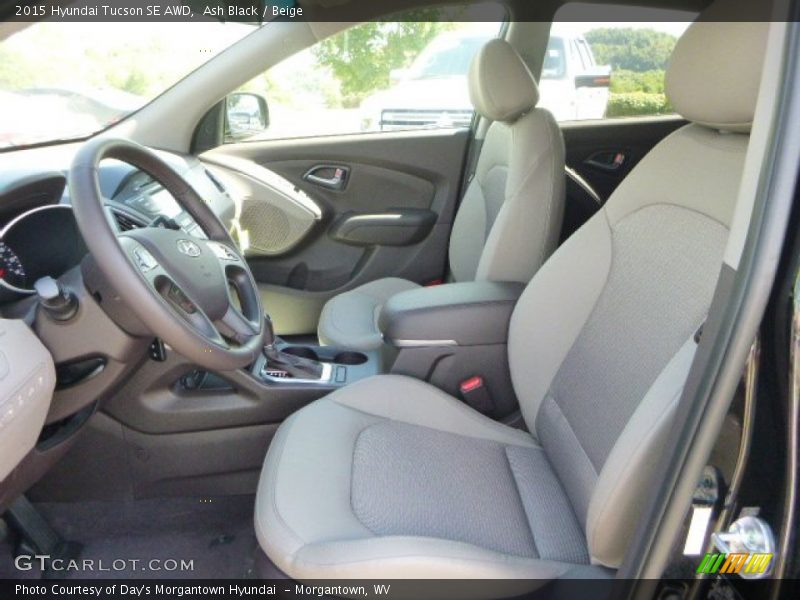 Ash Black / Beige 2015 Hyundai Tucson SE AWD