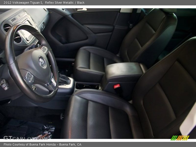 Reflex Silver Metallic / Black 2012 Volkswagen Tiguan S
