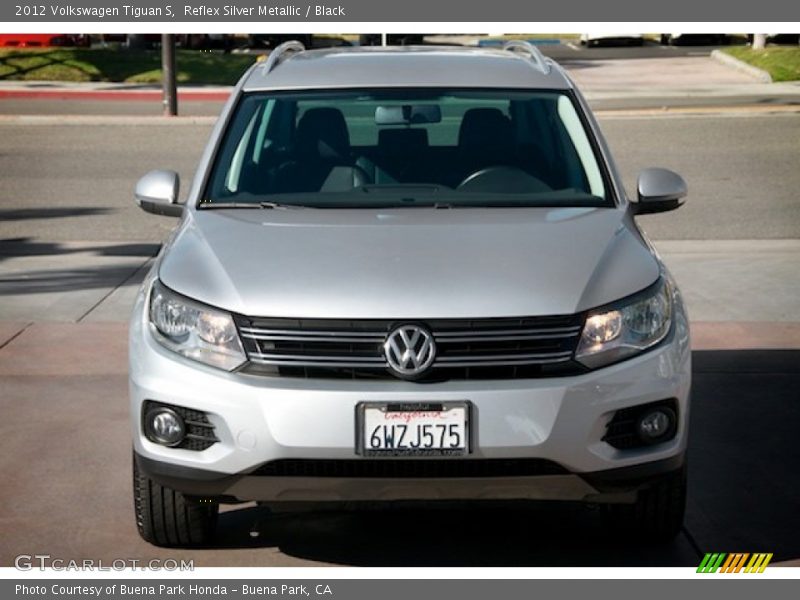 Reflex Silver Metallic / Black 2012 Volkswagen Tiguan S