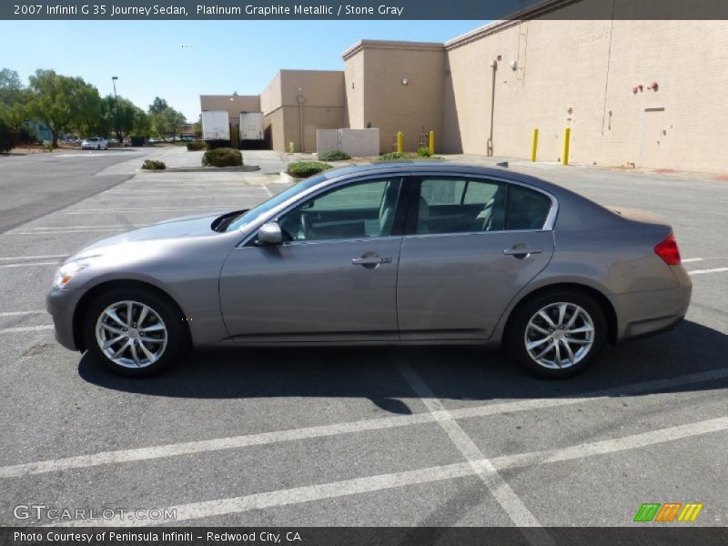 Platinum Graphite Metallic / Stone Gray 2007 Infiniti G 35 Journey Sedan