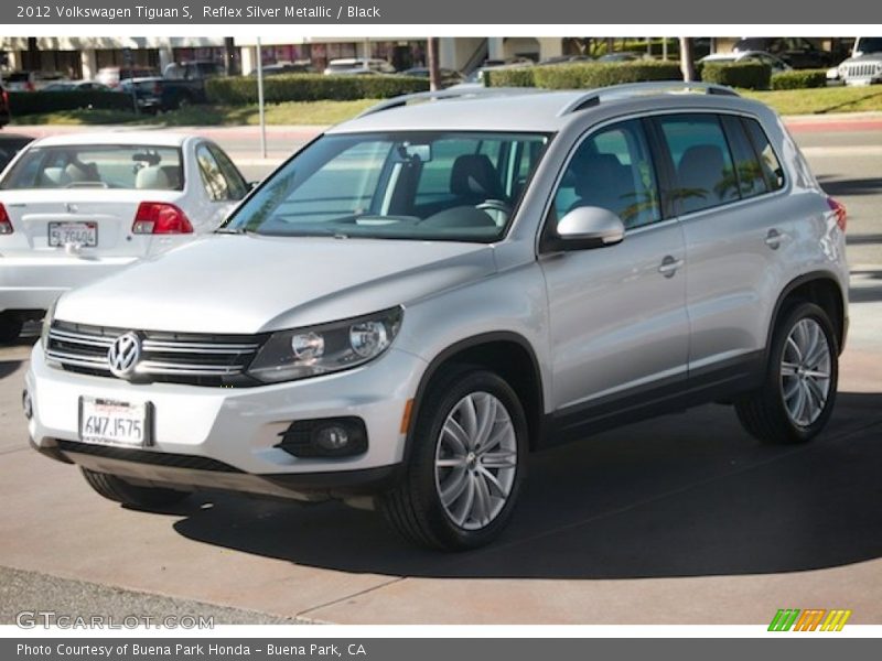 Reflex Silver Metallic / Black 2012 Volkswagen Tiguan S