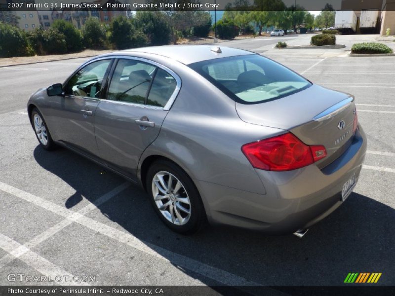 Platinum Graphite Metallic / Stone Gray 2007 Infiniti G 35 Journey Sedan
