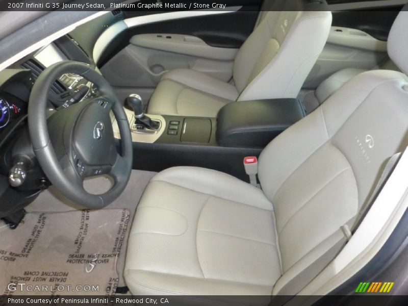 Platinum Graphite Metallic / Stone Gray 2007 Infiniti G 35 Journey Sedan