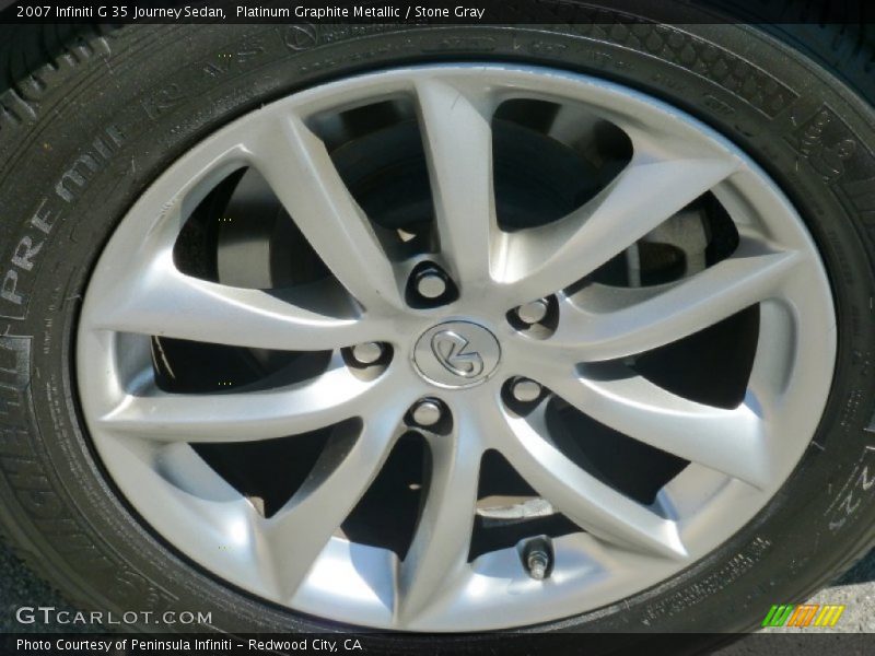 Platinum Graphite Metallic / Stone Gray 2007 Infiniti G 35 Journey Sedan