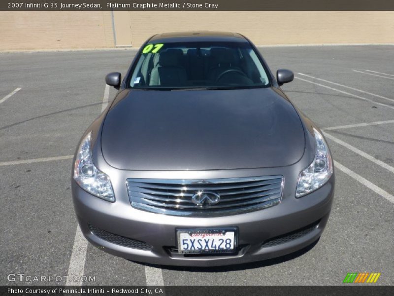 Platinum Graphite Metallic / Stone Gray 2007 Infiniti G 35 Journey Sedan