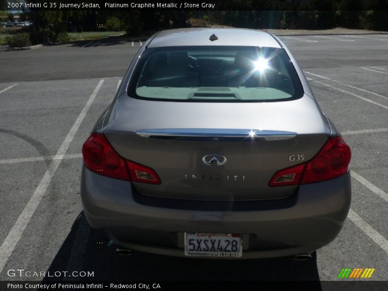 Platinum Graphite Metallic / Stone Gray 2007 Infiniti G 35 Journey Sedan