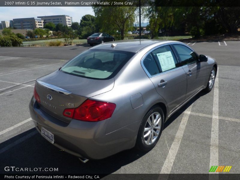 Platinum Graphite Metallic / Stone Gray 2007 Infiniti G 35 Journey Sedan