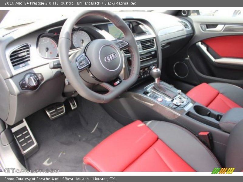  2016 S4 Prestige 3.0 TFSI quattro Black/Magma Red Interior