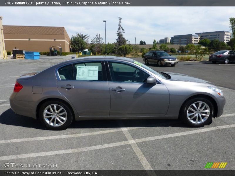 Platinum Graphite Metallic / Stone Gray 2007 Infiniti G 35 Journey Sedan