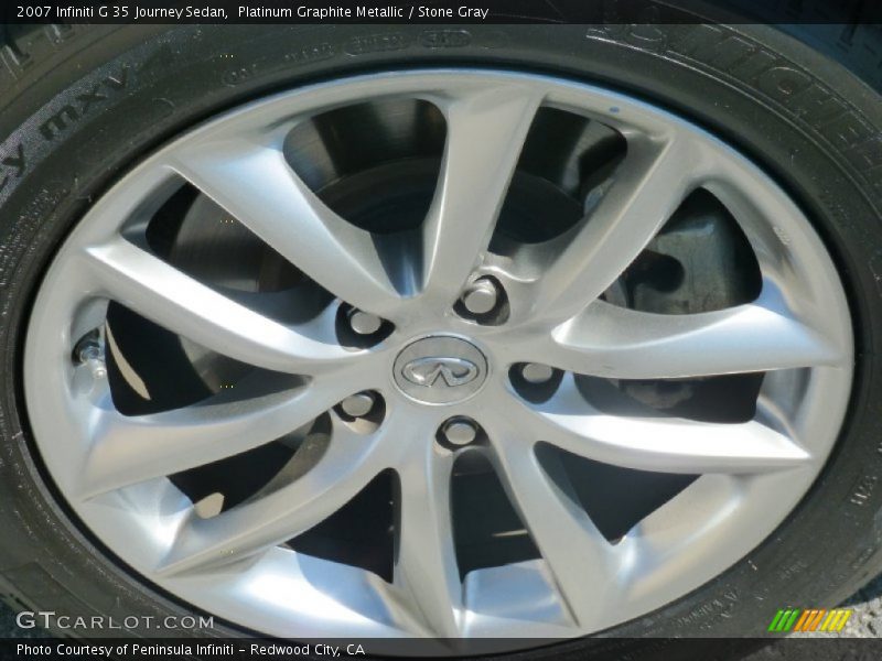 Platinum Graphite Metallic / Stone Gray 2007 Infiniti G 35 Journey Sedan
