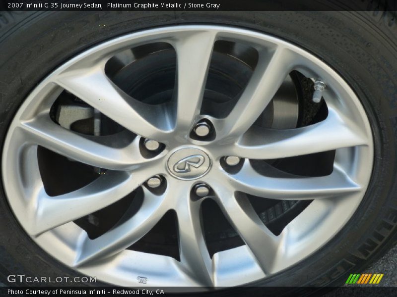 Platinum Graphite Metallic / Stone Gray 2007 Infiniti G 35 Journey Sedan
